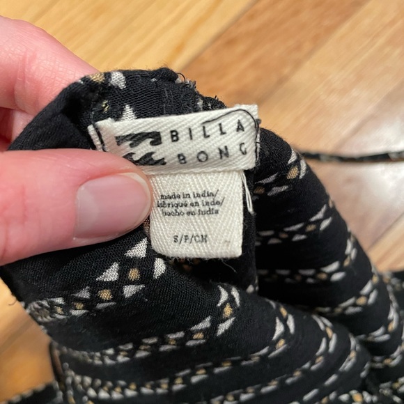 Billabong Flowy Wide-Leg Cropped Spaghetti Strap Jumpsuit - Size S - Picture 4 of 4